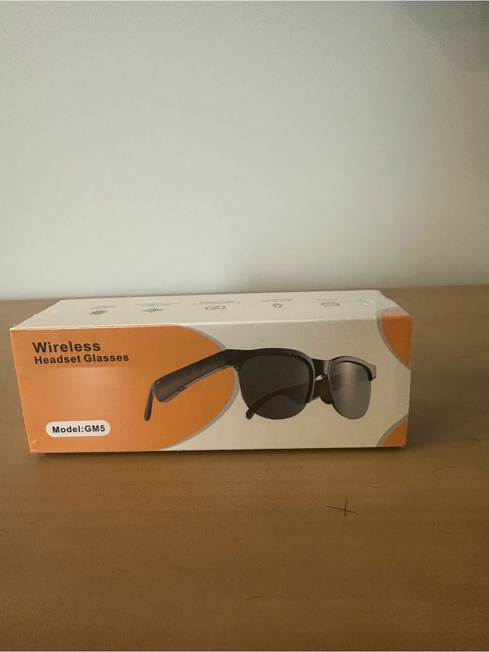New Wireless Headset Glasses – Black Bluetooth Audio Sunglasses